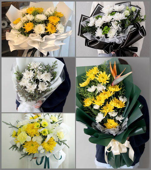 广东梅州市平远县八尺镇石峰村白事花束代送
